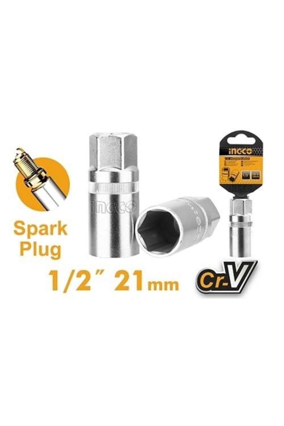 -"endüstrıyel 1/2"" Bujı Lokma 21mm"-12211