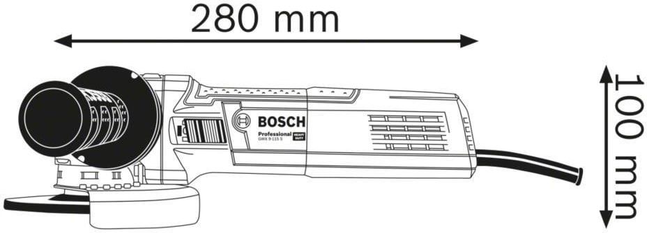 BOSCH Gwx 9 115 S X-Lock Özellikli Devir Ayarlı Avuç Taşlama 900 Watt 06017B1000