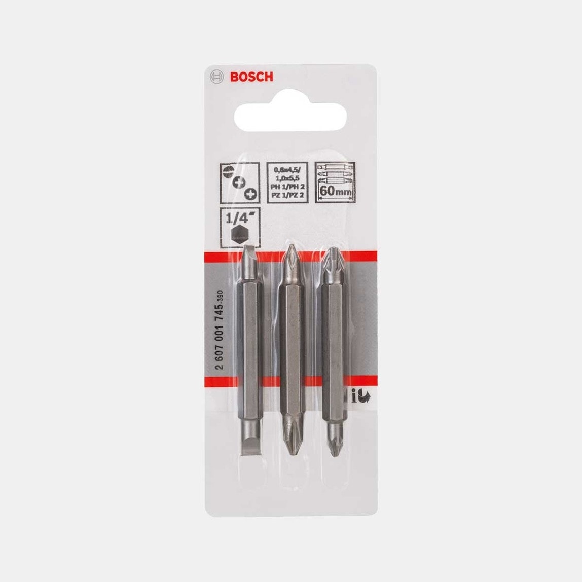 Set Vidalama Uçları Çifttarf 0,6x4,5 - 1,0x5,5 mm PH1-PH2PZ2,1