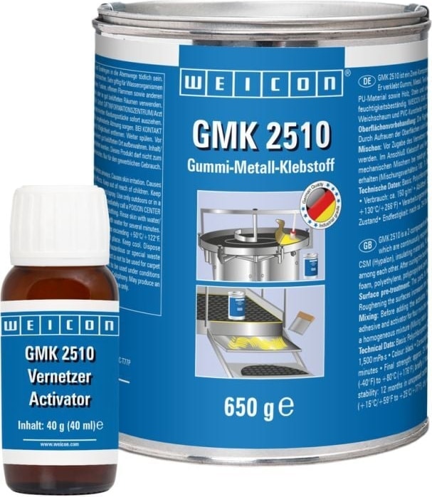 Gmk 2510 Yapıştırıcı 0,69 Kg, Siyah-Alman Balisi-Ekstra Güçlü 2 Komponentli Kauçuk-Metal Yapıştırıcı