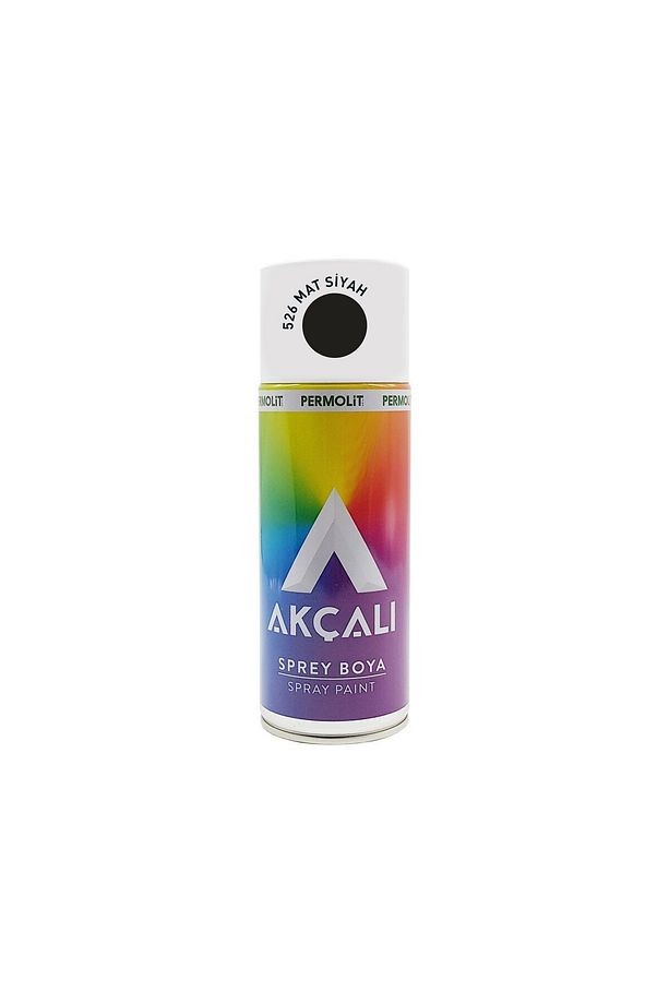 AKÇALI 526 MAT SİYAH SPREY BOYA 400 ML 2 ADET