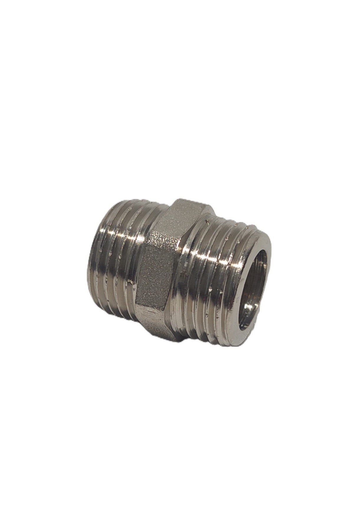 2'Li Paket 1/2" Sarı / Krom Dişli Nipel Dn15 - Chrome Nipple