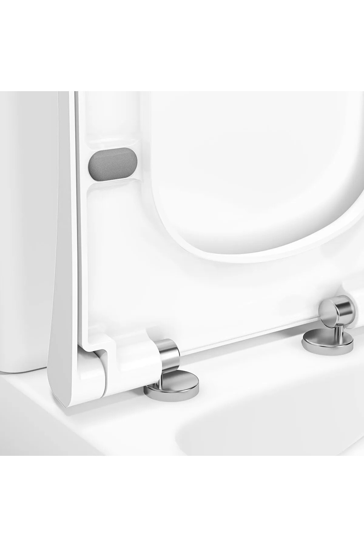 Integra Yavaş Kapanır Klozet Kapağı, Metal Menteşeli, 131-003-009