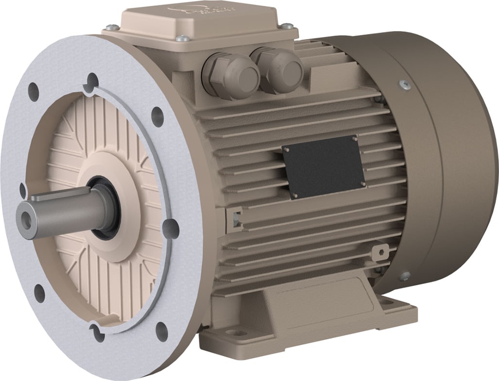 Motor 5,5 Kw, 3000 Devir, B35 Ayaklı Flanşlı