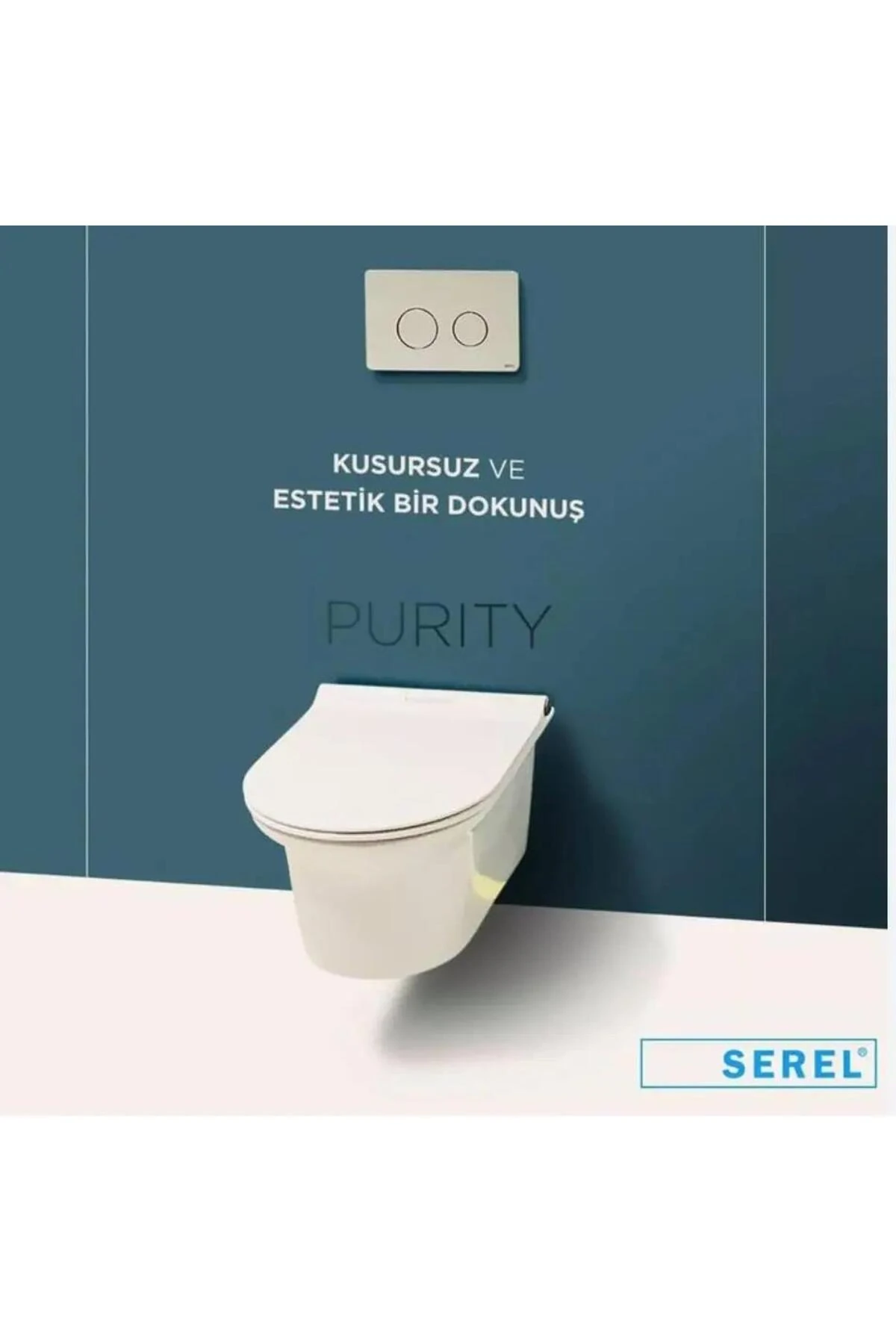 Serel Purity Asma Klozet (PR10) + Blaze Slim Yavaş Kapanan Kapak 2'li Set