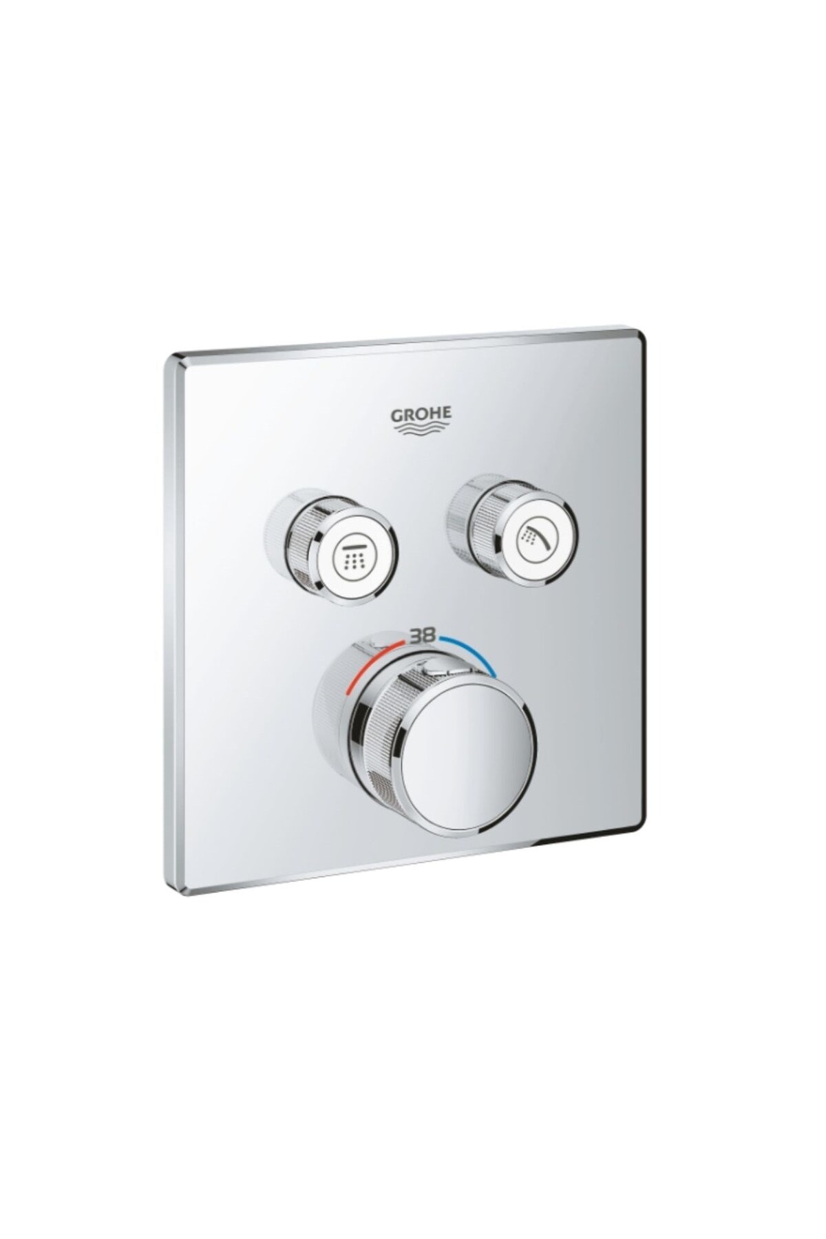 Grohtherm SmartControl İki Fonksiyon Akış Kontrol Ankastre Termostatik Duş Bataryası 29124000