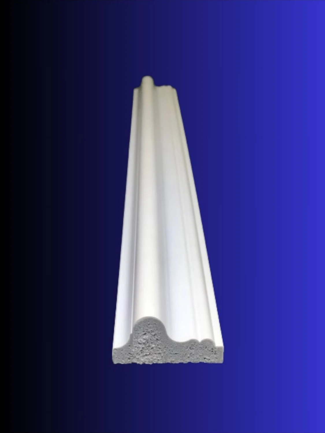 Boyanabilir Eğimli Dekoratif Duvar Çıtası 4 Cm, Beyaz, 240 Cm, 1 Adet