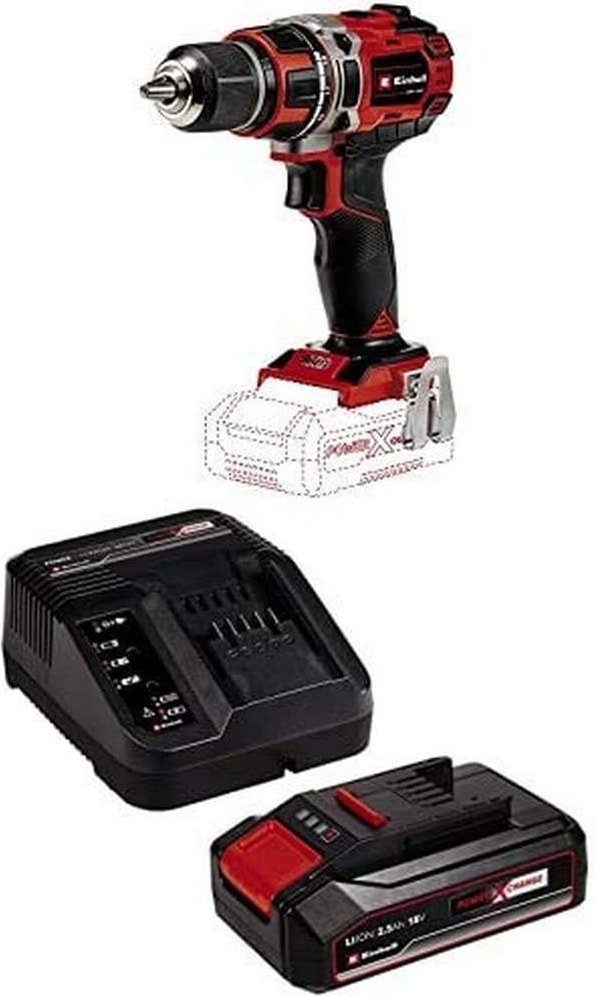 Tp-Cd 18/50 Li Bl - Solo, Akülü Vidalama ve  18V 2,5 Ah Pxc Starter Kit (Başlangıç S