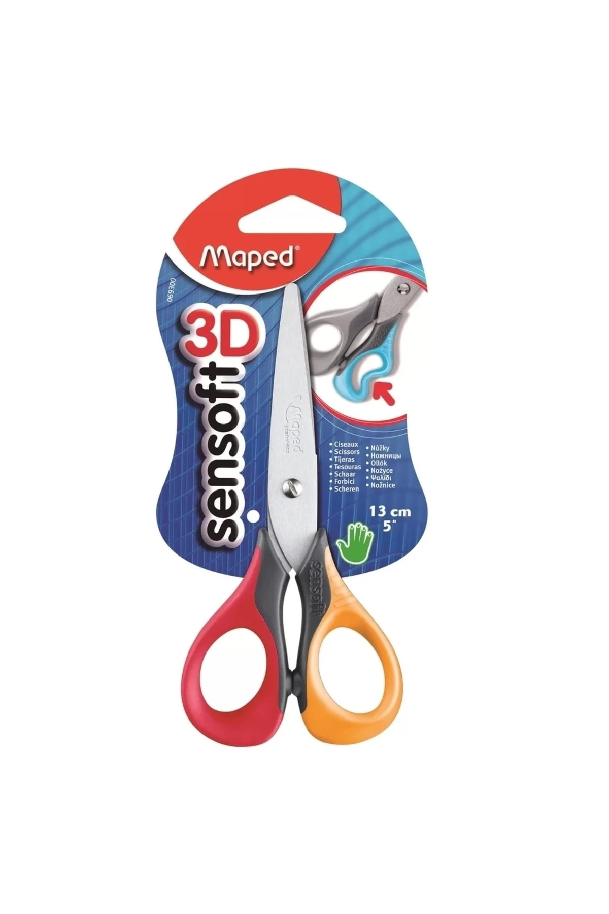 Security Craft Scissors, 13 cm, Round, Assorted