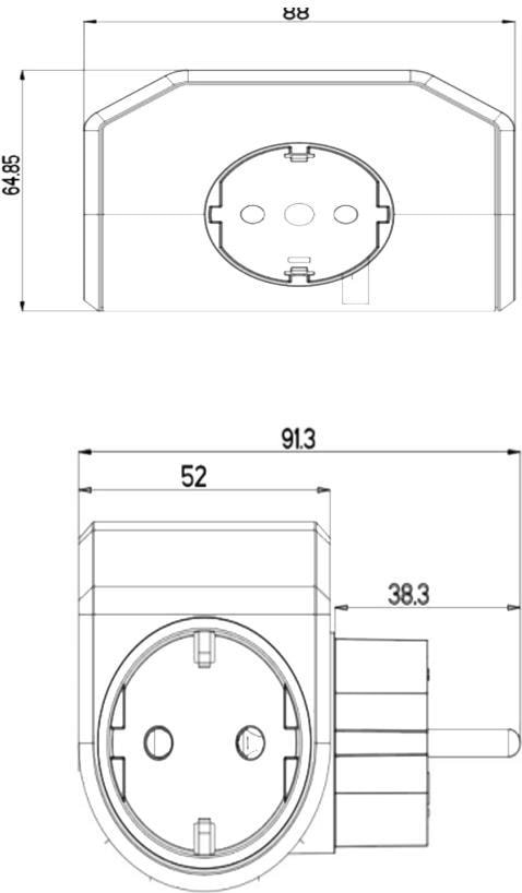 Yonca Plus 3'lü Çocuk Korumalı Topraklı Fiş Priz Siyah