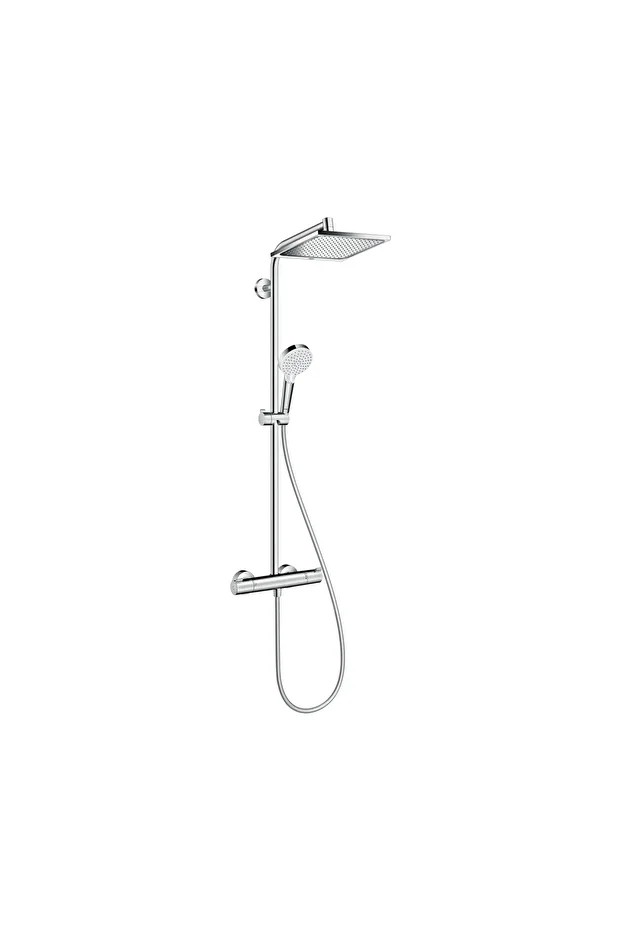 Crometta E Duş Kolonu 240 1 Jet, Ecosmart, Termostat ile 27281000