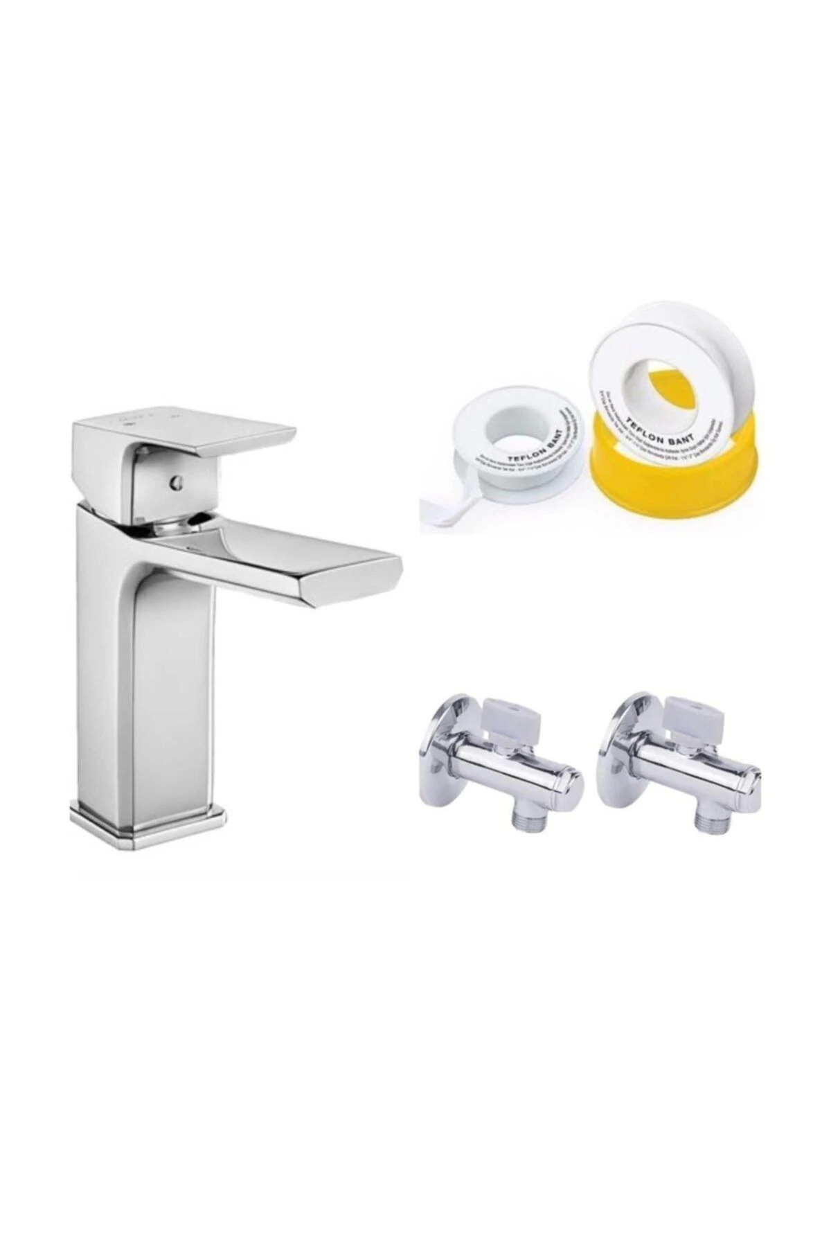 Tiera Lavabo Batarya+ Filtreli Ara Musluk+Teflon Bant(989)