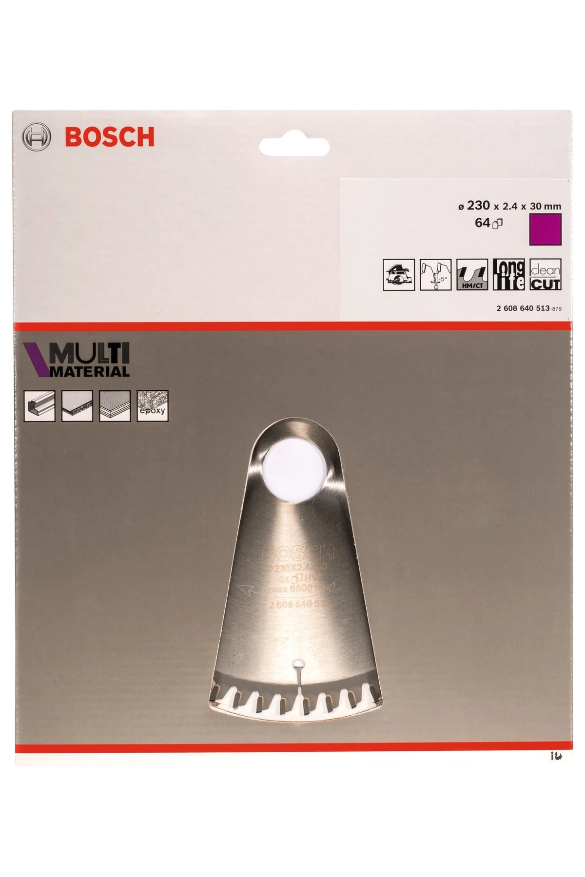 Multimaterial 230*30 Mm 64 Diş Daire Testere Bıçağı - 2608640513