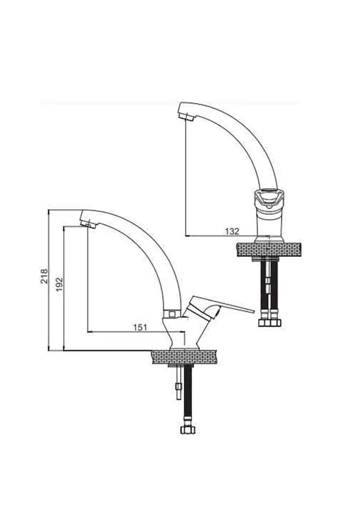 Gbd Lavabo Bataryası TL30 Orbis Tek Gövdeli