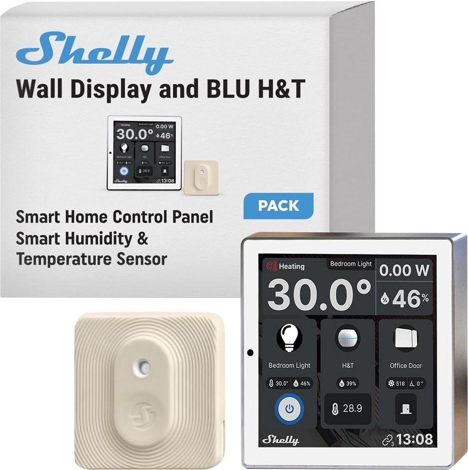 Wall Display & Blu H&t Beyaz Merkezi Kontrol Panel Seti