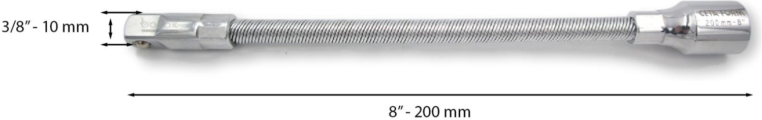 3/8" Bükülebilir Uzatma Kolu 200MM