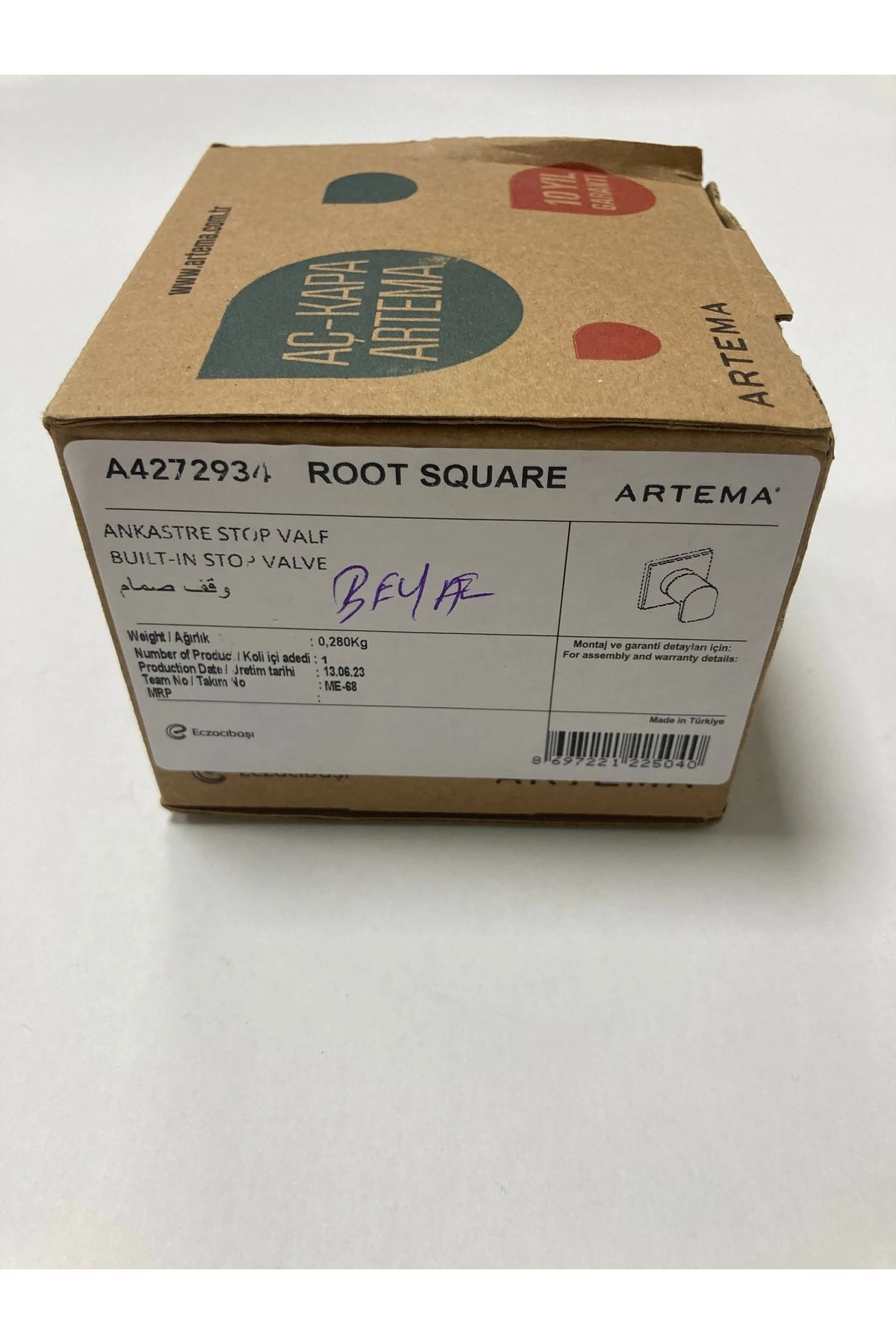 Loop R 7400680 Beyaz Kumanda Paneli & Stop Valf Rezervuar