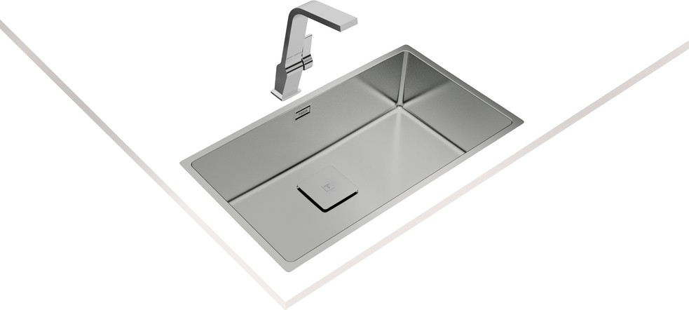 FLEXLINEA RS15 71.40 Ankastre/Tezgaha Sıfır/Tezgahaltı Eviye Paslanmaz Çelik 71 cm 115000011