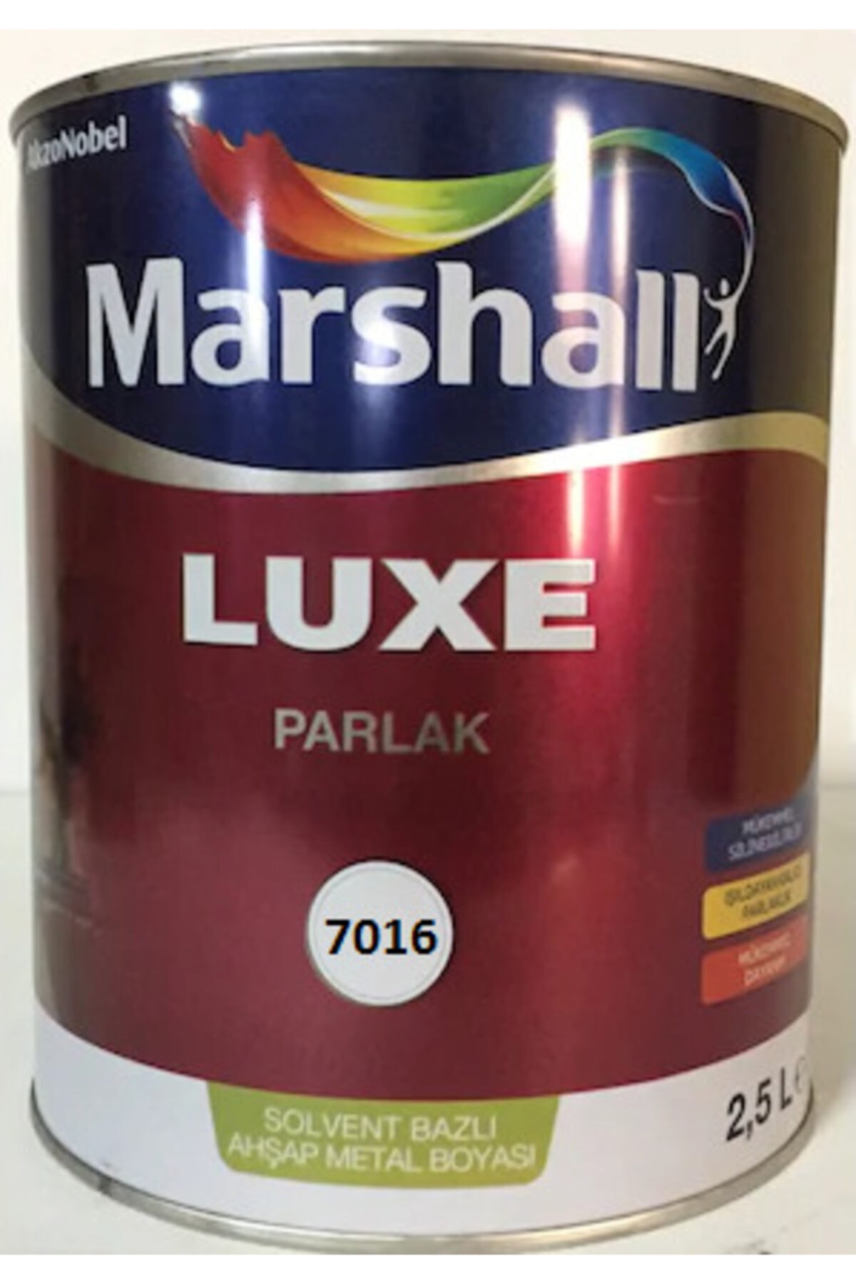 Luxe Parlak Yağlı Boya 2.5 lt Ral 7016 Anterasit Gri (makinada Renklendirilir)