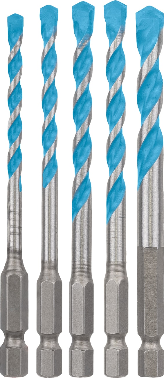 BOSCH Expert Hex-9 Multiconstruction Delme Ucu Seti 4/5/6/6/8 mm 5 Parça