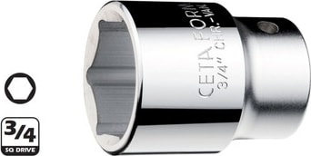 Ceta 3/4'' 6 Köşe Lokma 32 MM-C32 H32
