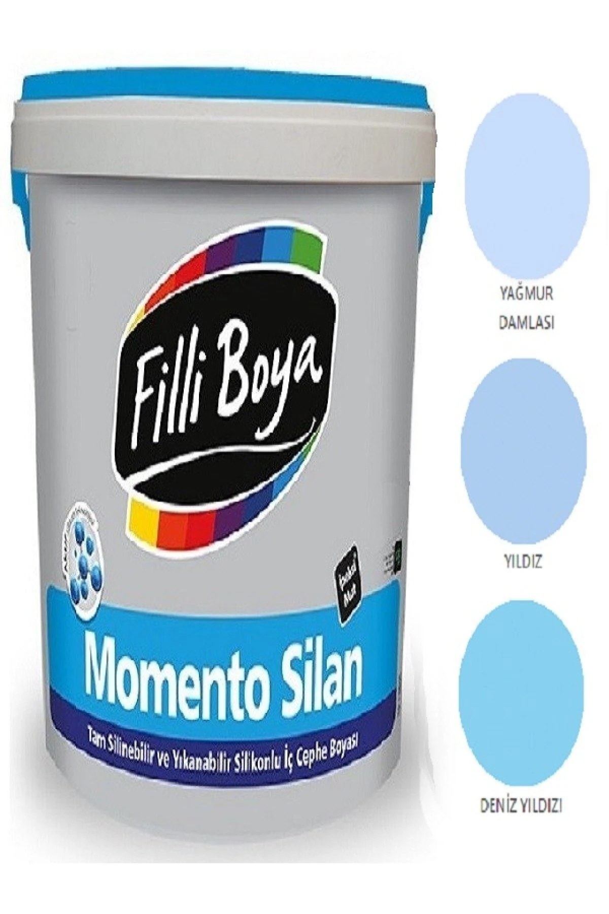 Filli Momento Silan Tam Silinebilir Yıkanabilir Silikonlu Ipek Mat Boya 2,5lt (yağmur Damlası)