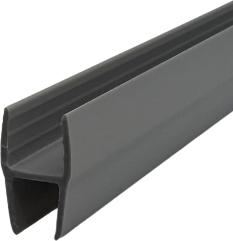 8X10 mm Büyük H Alüminyum Görünümlü Plastik Cam Balkon Fitili 200 cm 4 Adet