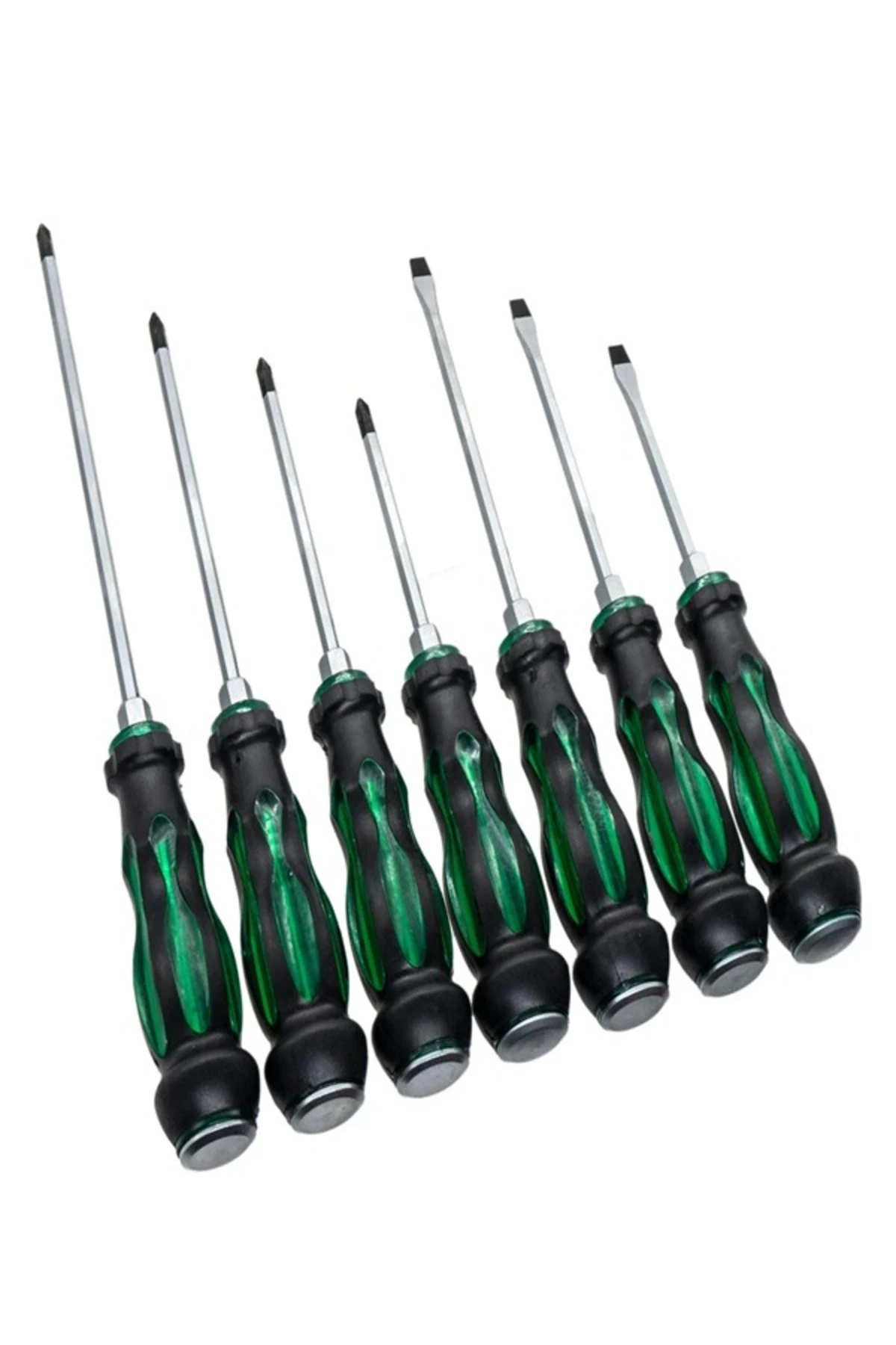 Darbeli Düz Yıldız Tornavida Takım Bez Çantalı 7 Parça