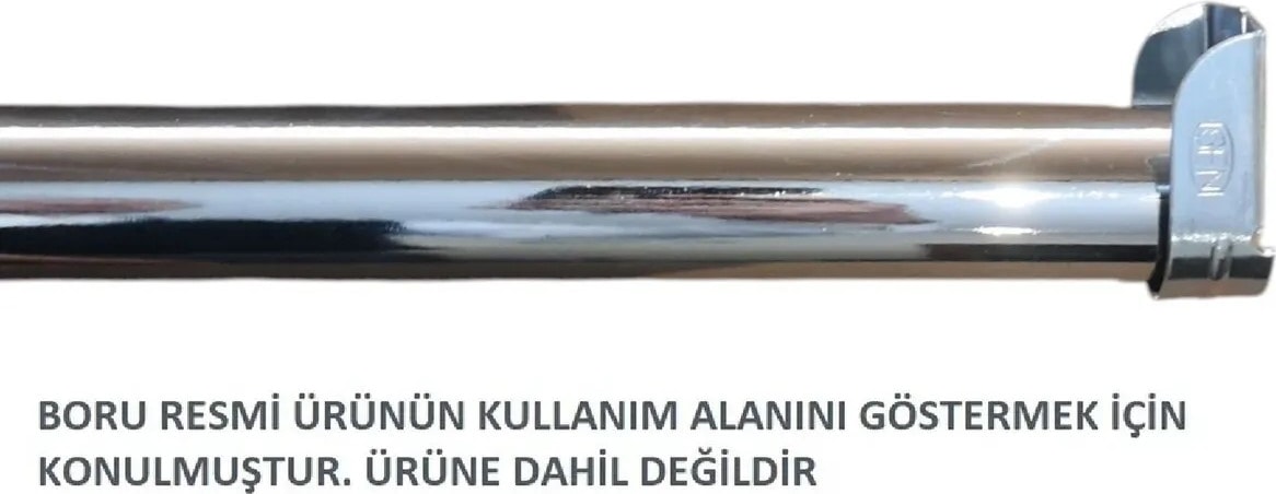 Gardrop Askı Borusu Flanşı 2'li Uzun