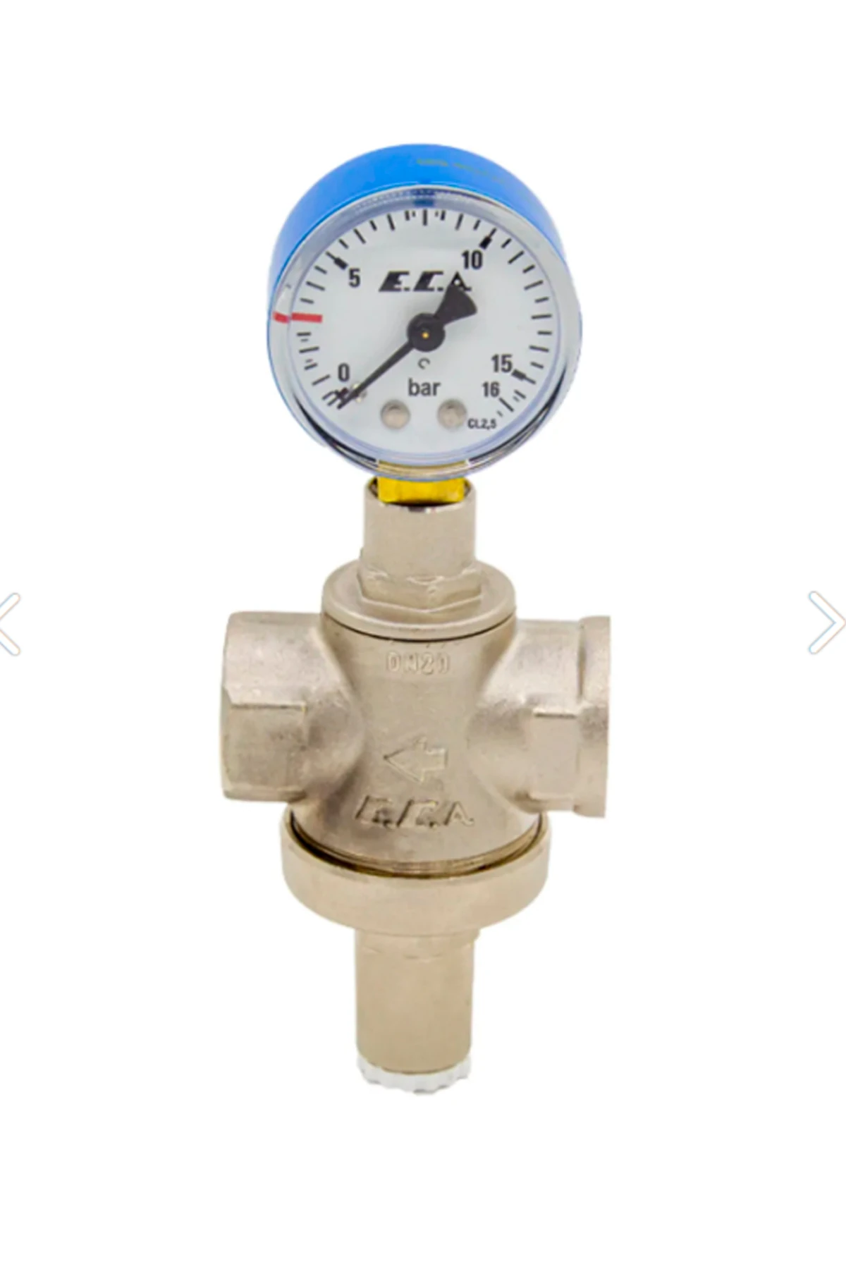 1" Su Basınç Düşürücü Manometreli Rakorsuz - 602111042