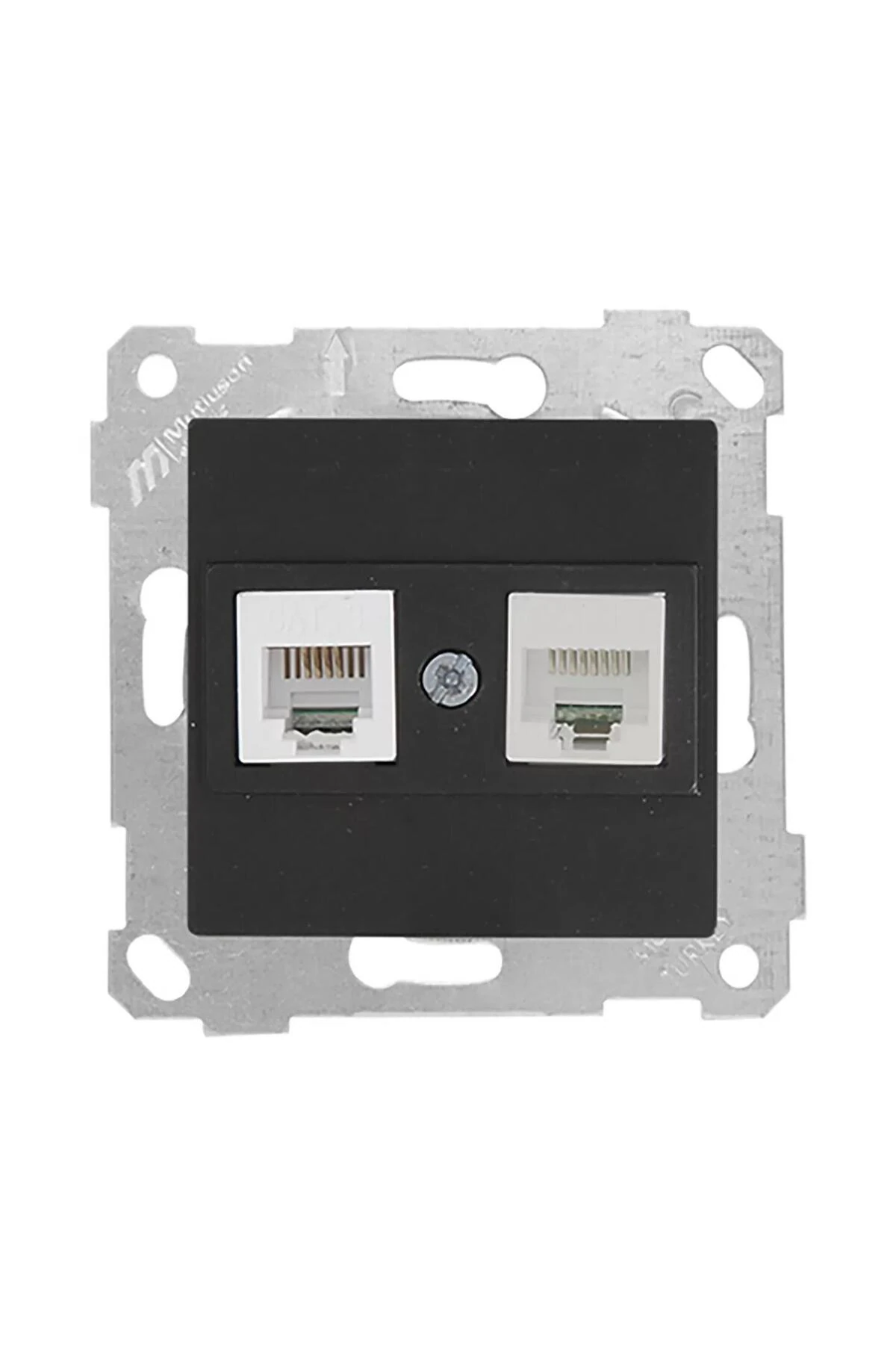RİTA SIVA ALTI TELEFON(RJ12)+DATA PRİZİ(CAT5)-SİYAH