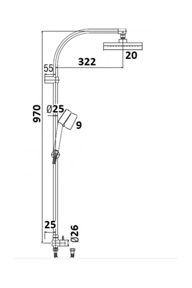 Tempera Round Duş Sistemi Seti N2921402 5 Yıl Garantili
