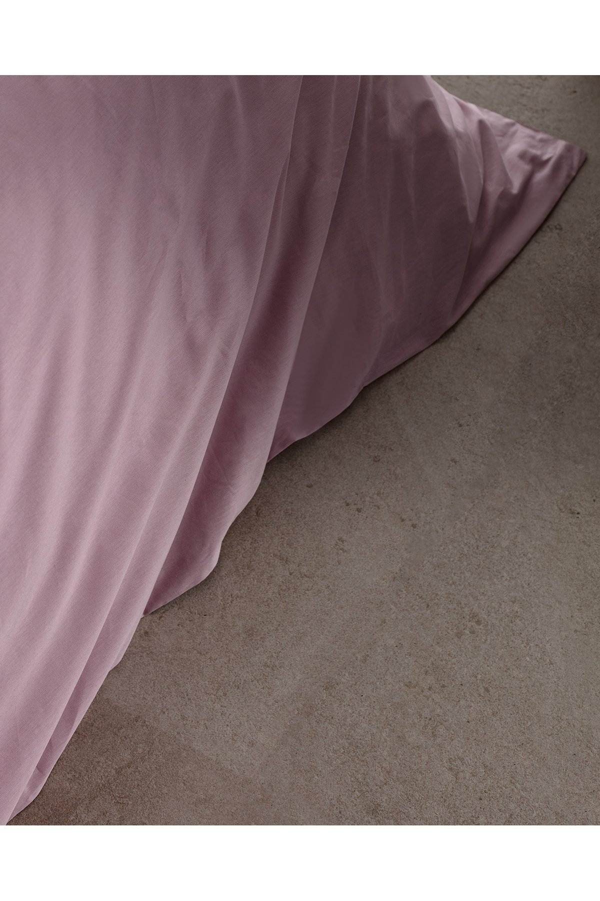 Manon King Size %100 Pamuk Ranforce Düz Nevresim - Açık Mürdüm