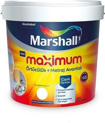 Maximum Silikonlu Iç Cephe Boyası 7.5 Lt Beyaz