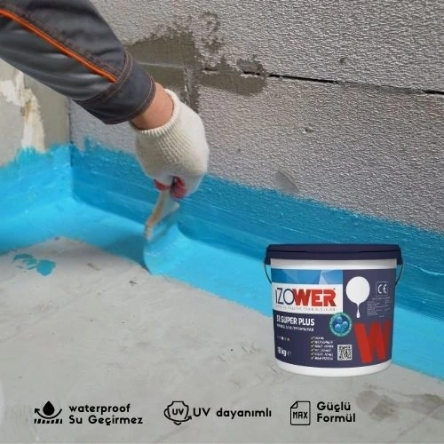 Izower S1 Süper Plus Su Yalıtım Kaplaması- Beyaz- 10 kg
