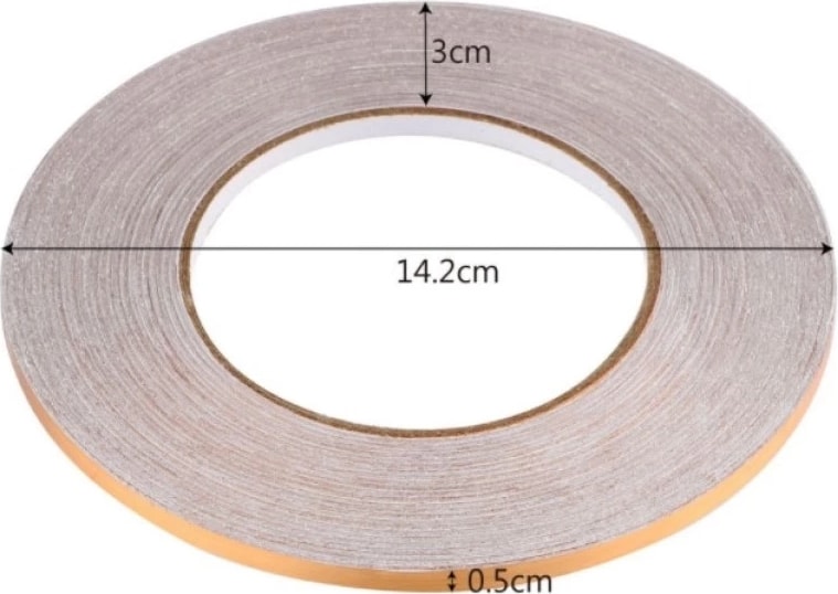 0.5 cm 50 Metre Gold Fayans Arası Şerit Bant