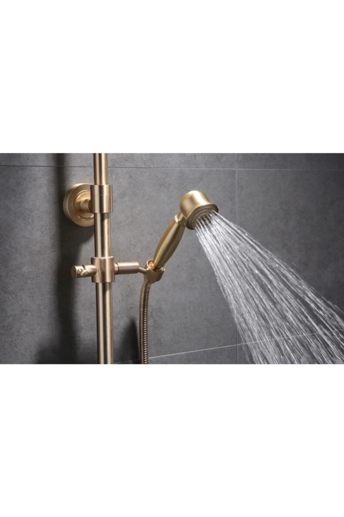 Banyo Bataryası Duş Seti Mat Gold Özel Seri Yeni Model 7 Yıl Garantili Ithal