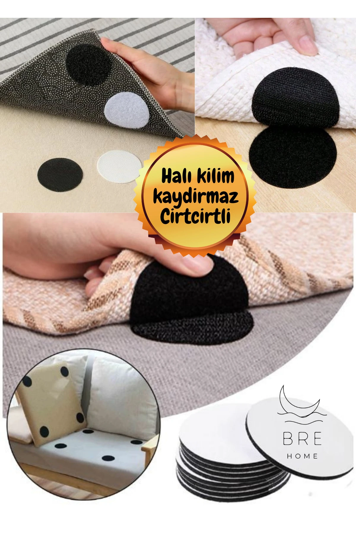 5 Adet Halı Kilim Çarşaf Nevresim Koltuk Kılıfı Kaydırmaz Cırcırtlı