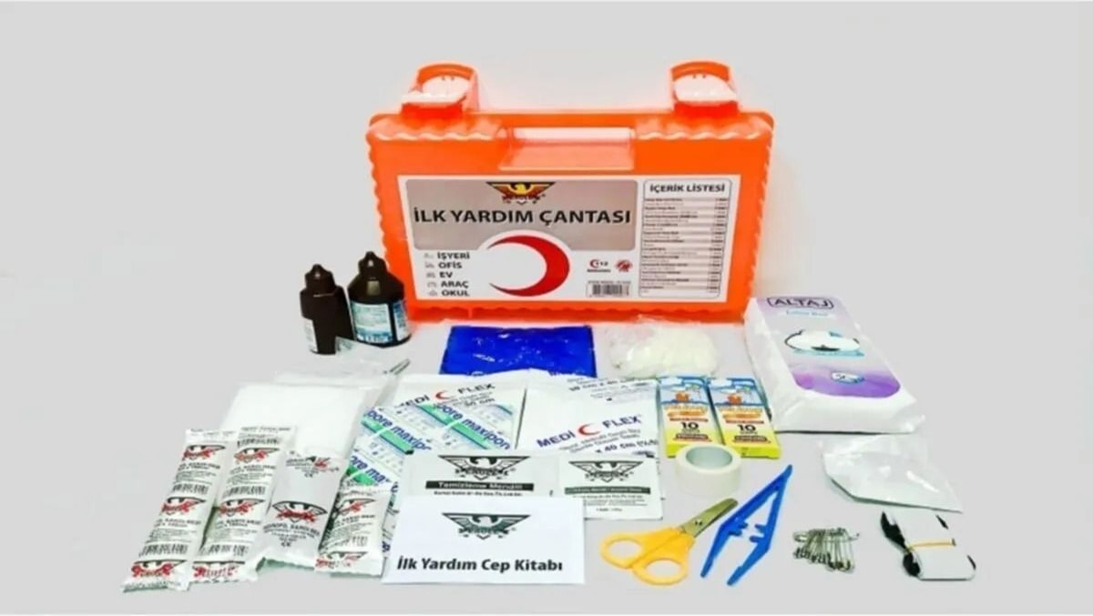 Ultra Iş Yeri Ilk Yardım Çantası, Ecza Dolabı, Ilkyardım Seti, Portatif Taşınabilir Ecza Dolabı
