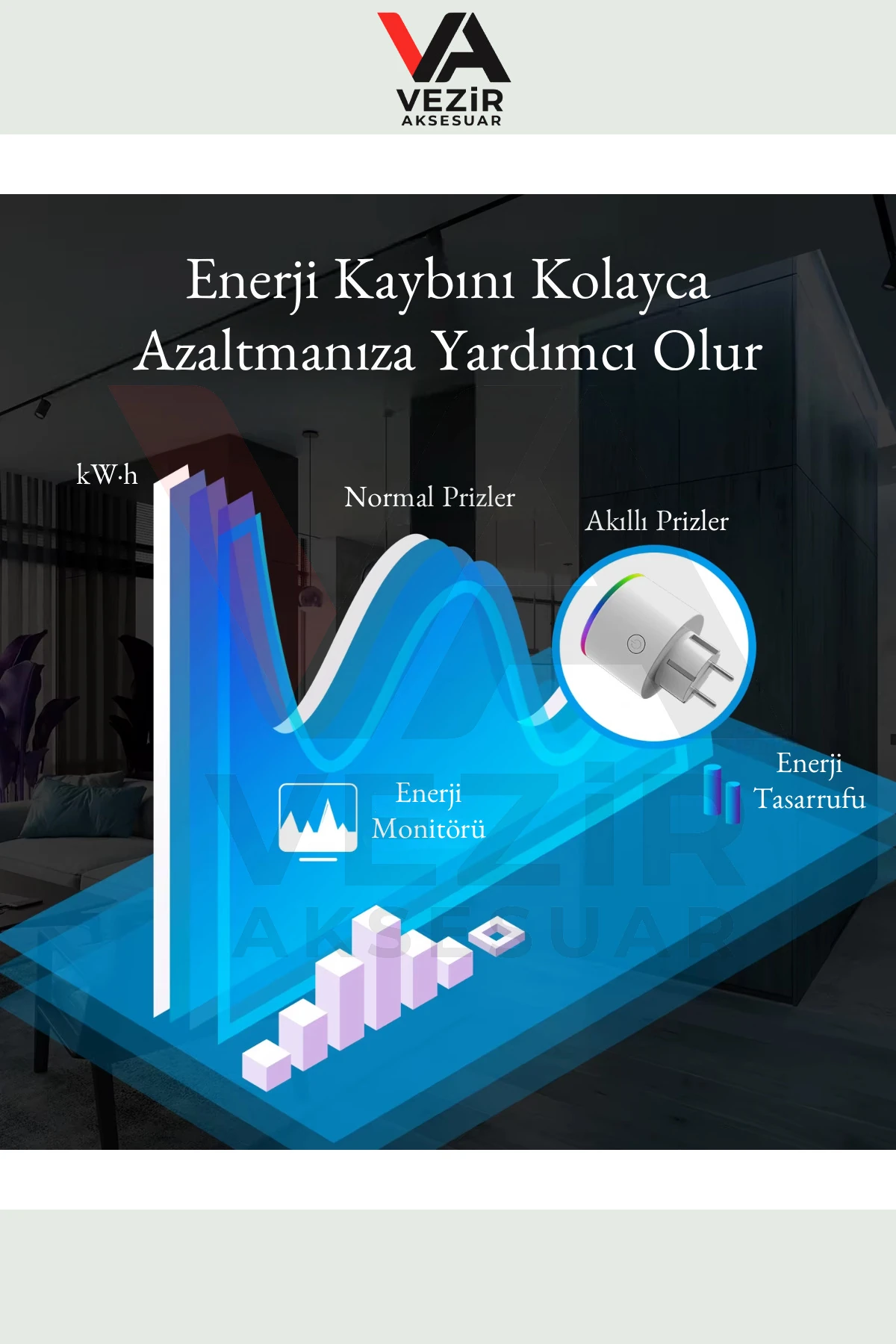 Fulltech Akıllı Priz – RGB Işıklı, Wi-Fi Kontrollü, 3680W, TUYA App Destekli Uzaktan Kontrol