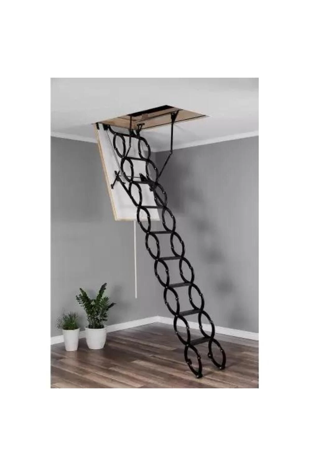 100x60 Cm Metal Akordiyon Çatı Merdiveni