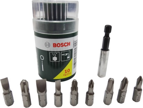 BOSCH Gsb 180-LI 18V 2AH Darbeli Akülü Vidalama Şarjlı Matkap + 10 Parça Vidalama Ucu Seti