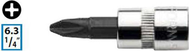 C08S-PH2 1/4” Yıldız Uçlu Lokma