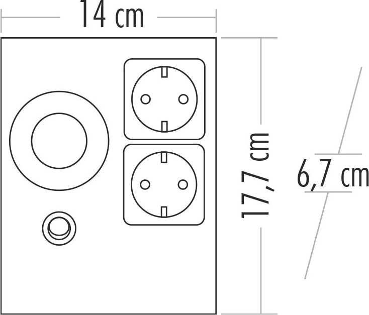 Ct 5110 1 W Spot + 2 Priz + Anahtar Tezgah Altı Armatür Gün ışığı