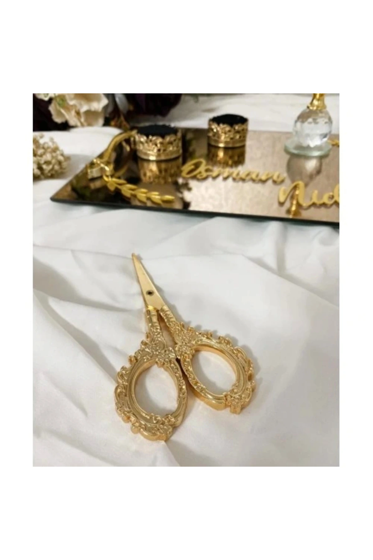 Gold Söz Makası Kurdele Makası, Söz Nişan Kurdele Kesme Makasları