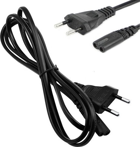 Oem Ac Power Güç Kablosu Tv-Radyo -Notebook Adaptör Için 2 Pin Teyip Fişi