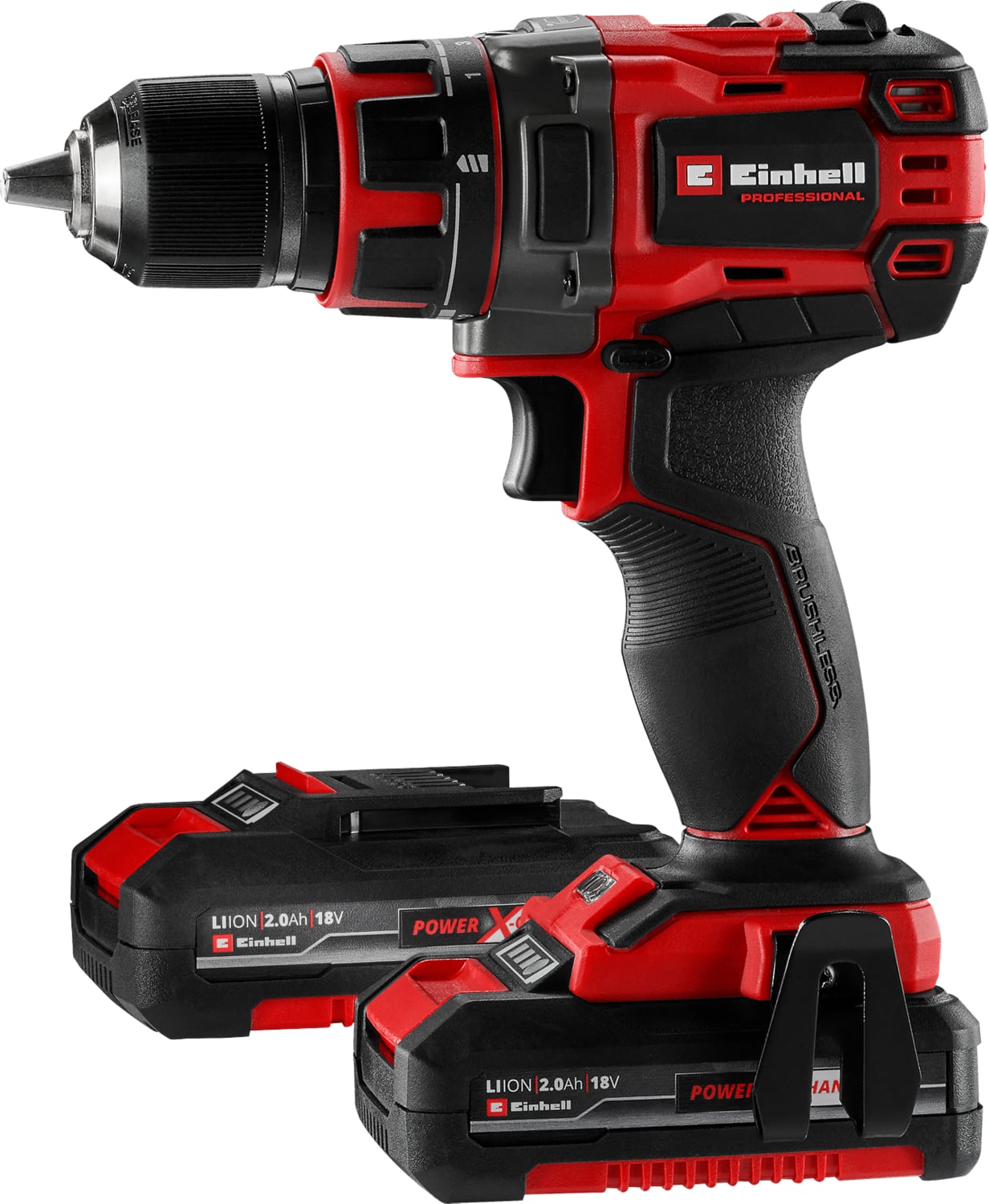 Professional Akülü Vidalama TP-CD 18/50 Li BL Kit Power X-Change (18 V, Kömürsüz, 50 Nm, 2 Vites, 13 mm Mandren, 2x 2,0 Ah Akü + Şarj Cihazı ile) - 4513896