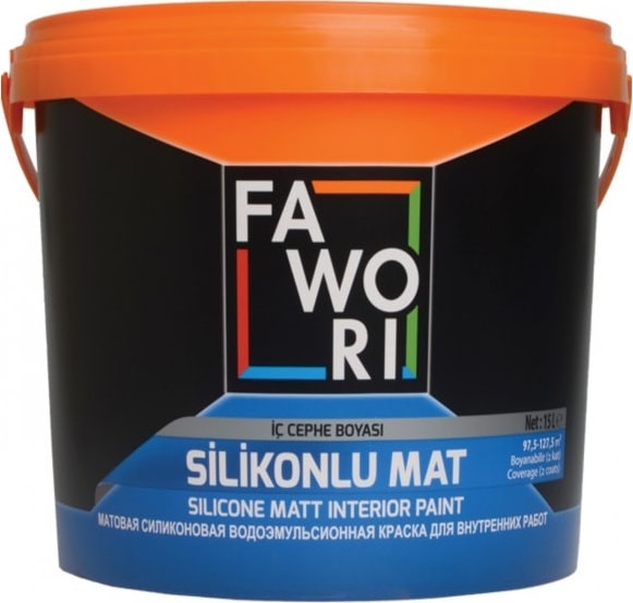 Silikonlu Mat Su Bazltı Iç Cephe Boyası 2,5 lt Inciçiçeği