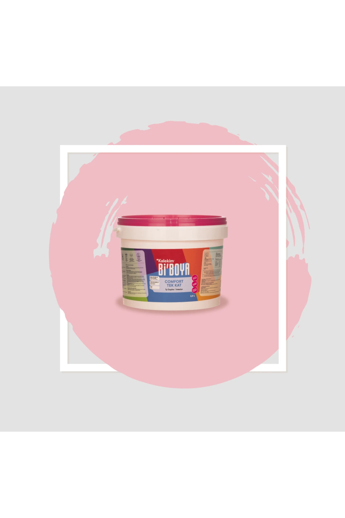 Tek Katta Örten Boya 2.5 Lt Pembe Inci