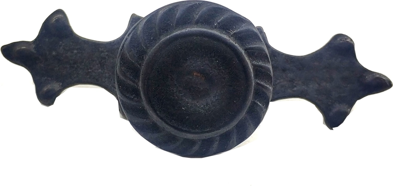 SKYGO Antika Tarz Dekoratif Pirinç Çizgili Düğme - 35X100 Mm, Büyük, Oksit